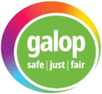 Logo for GALOP - The LGBT+ Anti-Violence Charity