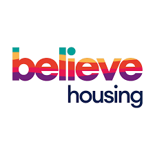 Logo for believe housing